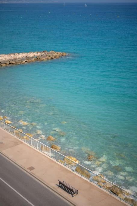 Le Panorama -Vue Exceptionnelle - Dernier Etage - Front De Mer Menton Exteriér fotografie