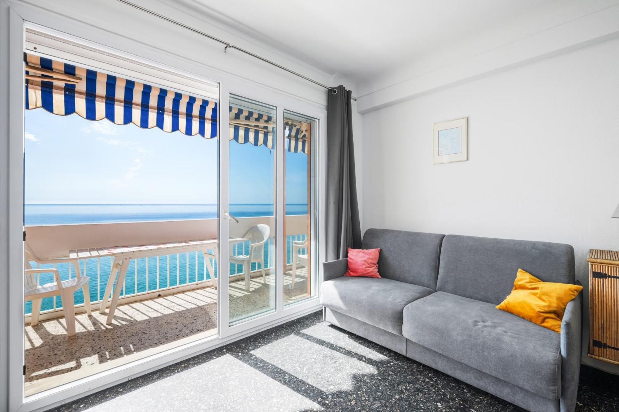 Le Panorama -Vue Exceptionnelle - Dernier Etage - Front De Mer Menton Exteriér fotografie