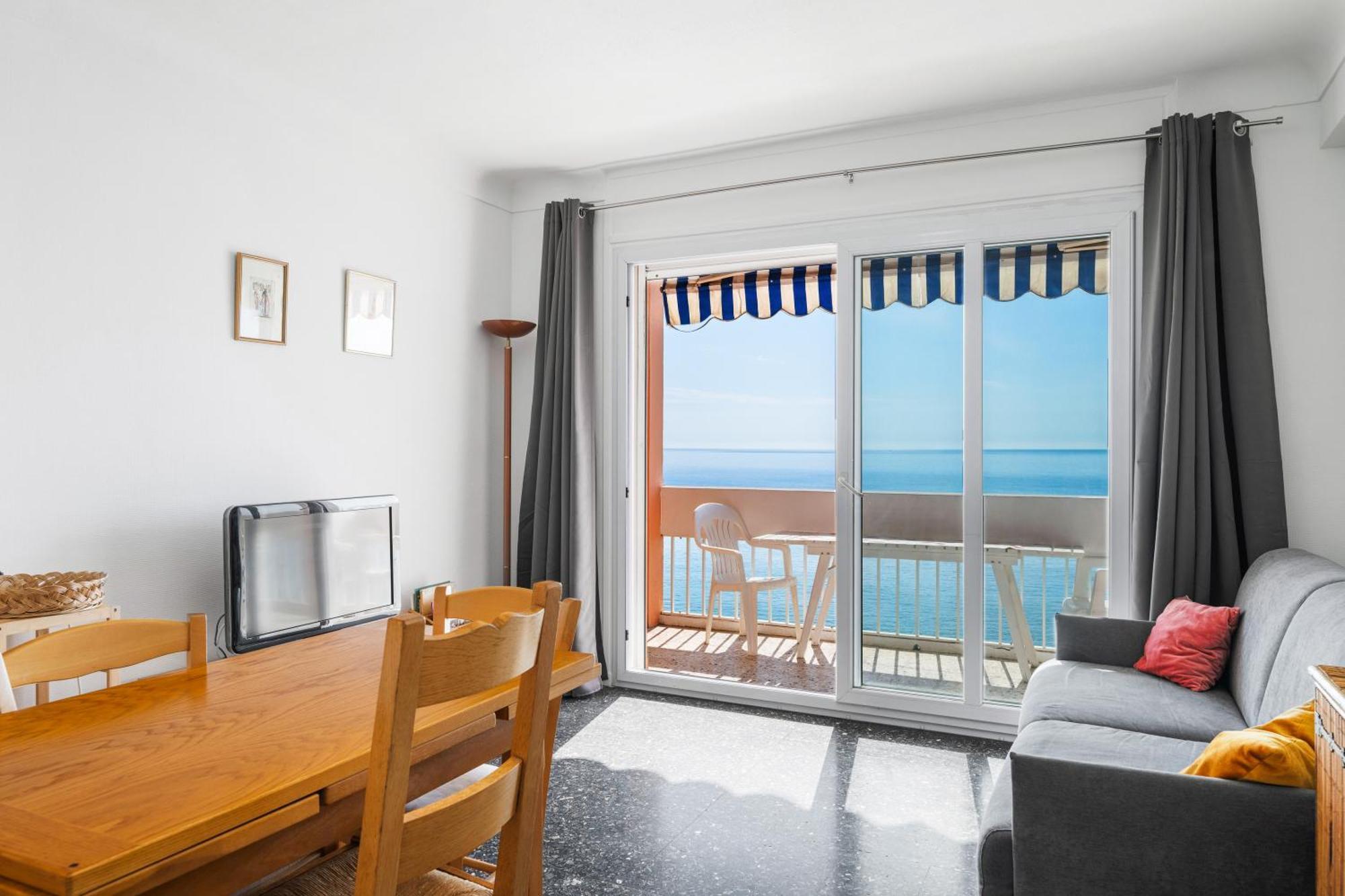 Le Panorama -Vue Exceptionnelle - Dernier Etage - Front De Mer Menton Exteriér fotografie